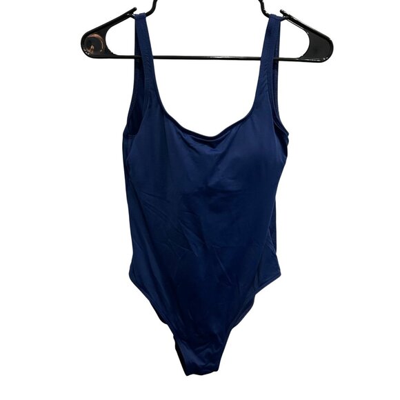 Lauren Ralph Lauren Womens One-Piece Swimsuit Navy Size 8 - Picture 1 of 8